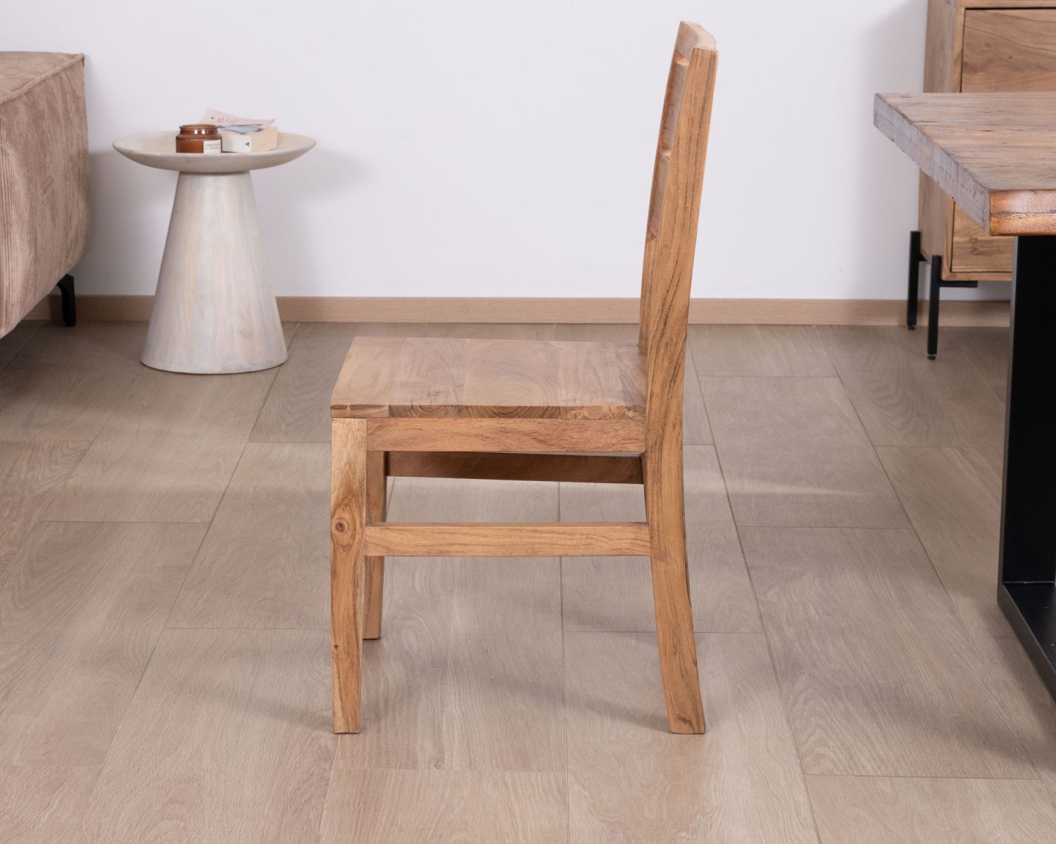 Juego de 2 sillas de comedor de acacia maciza «Conoa»