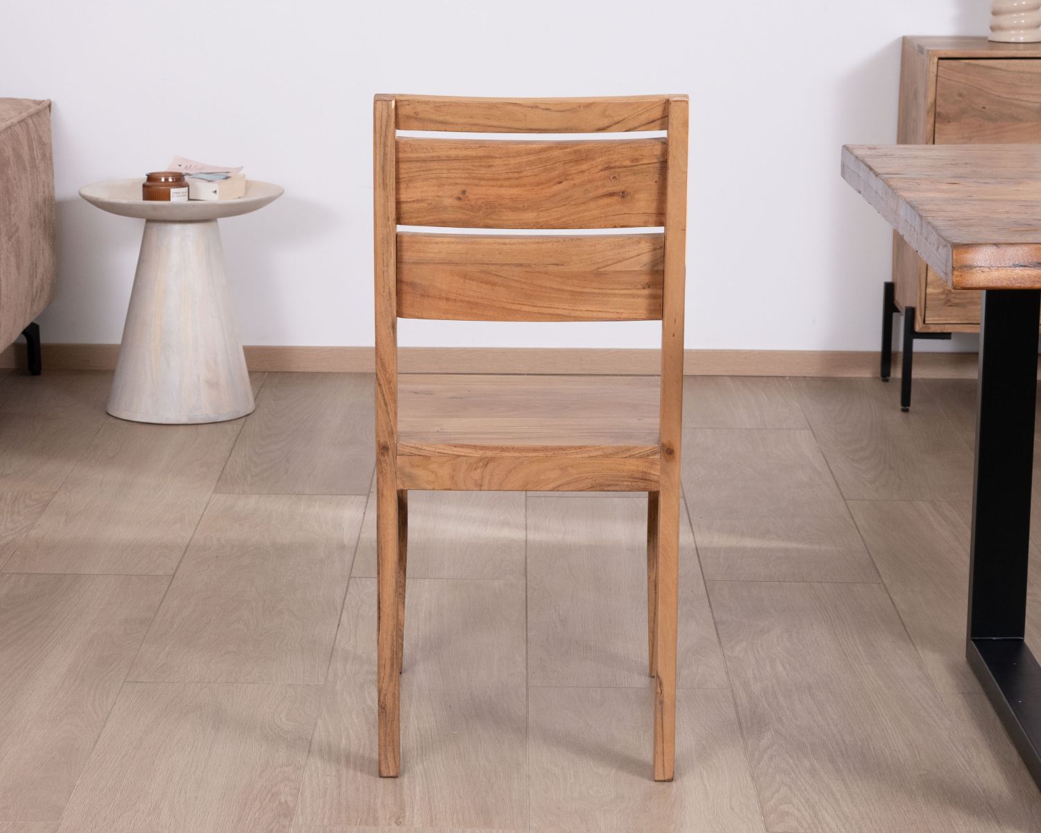 Juego de 2 sillas de comedor de acacia maciza «Conoa»