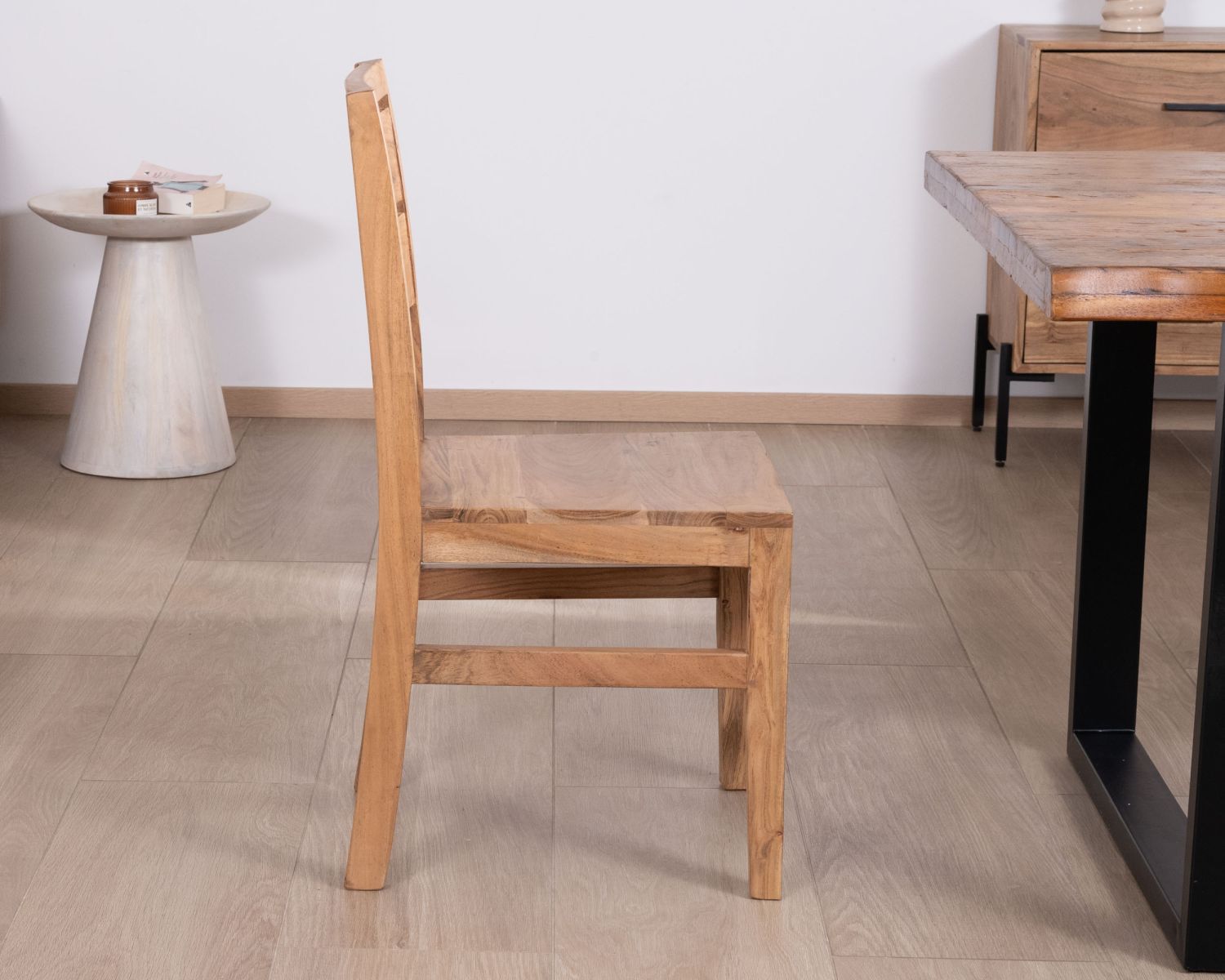 Juego de 2 sillas de comedor de acacia maciza «Conoa»