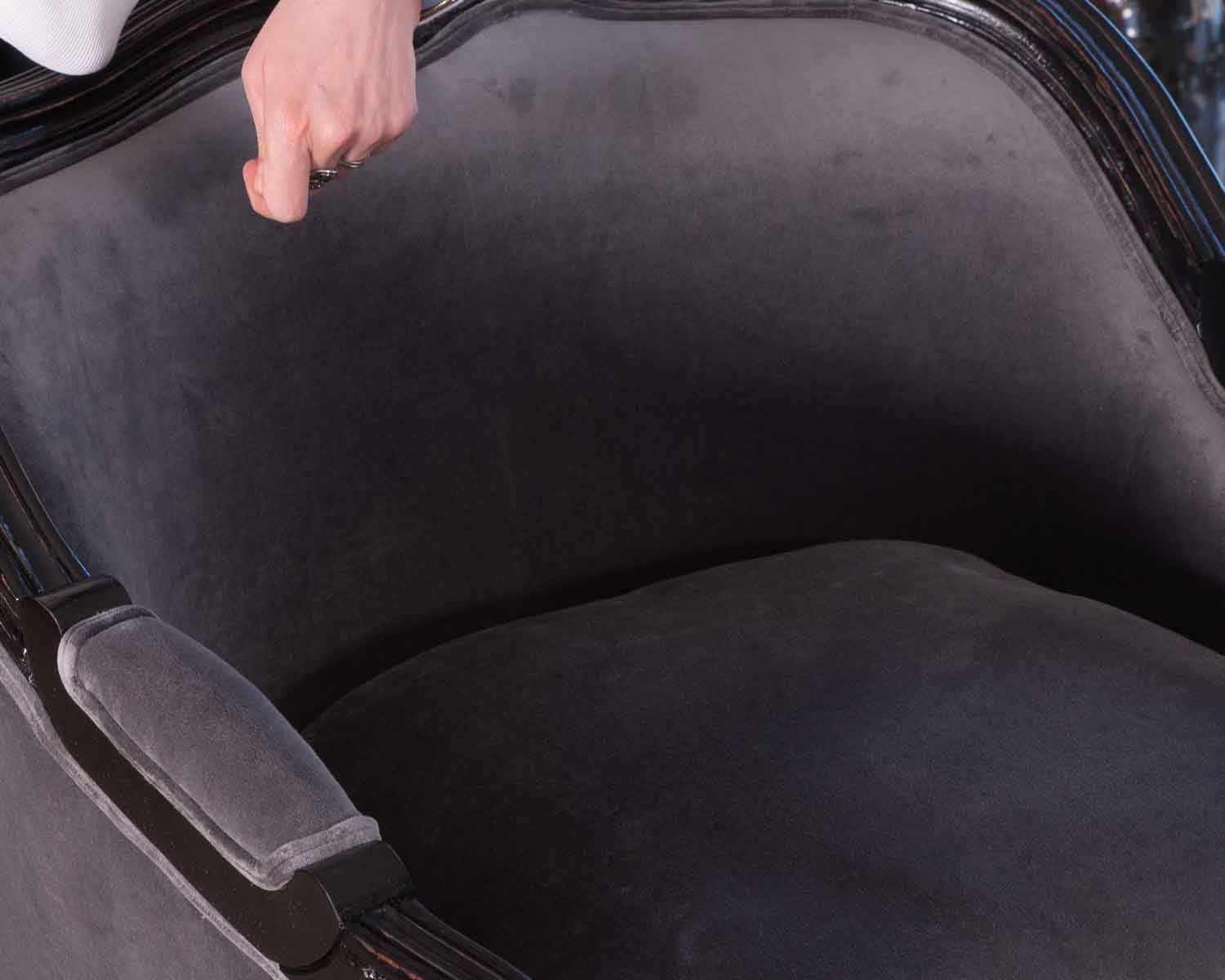 Sillón de tela ultracómodo, de estilo clásico y elegante, «Legacy»
