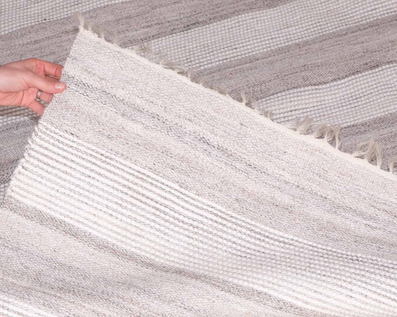 Alfombra a rayas en tonos suaves, 120 x 180 cm, «Kavon» 