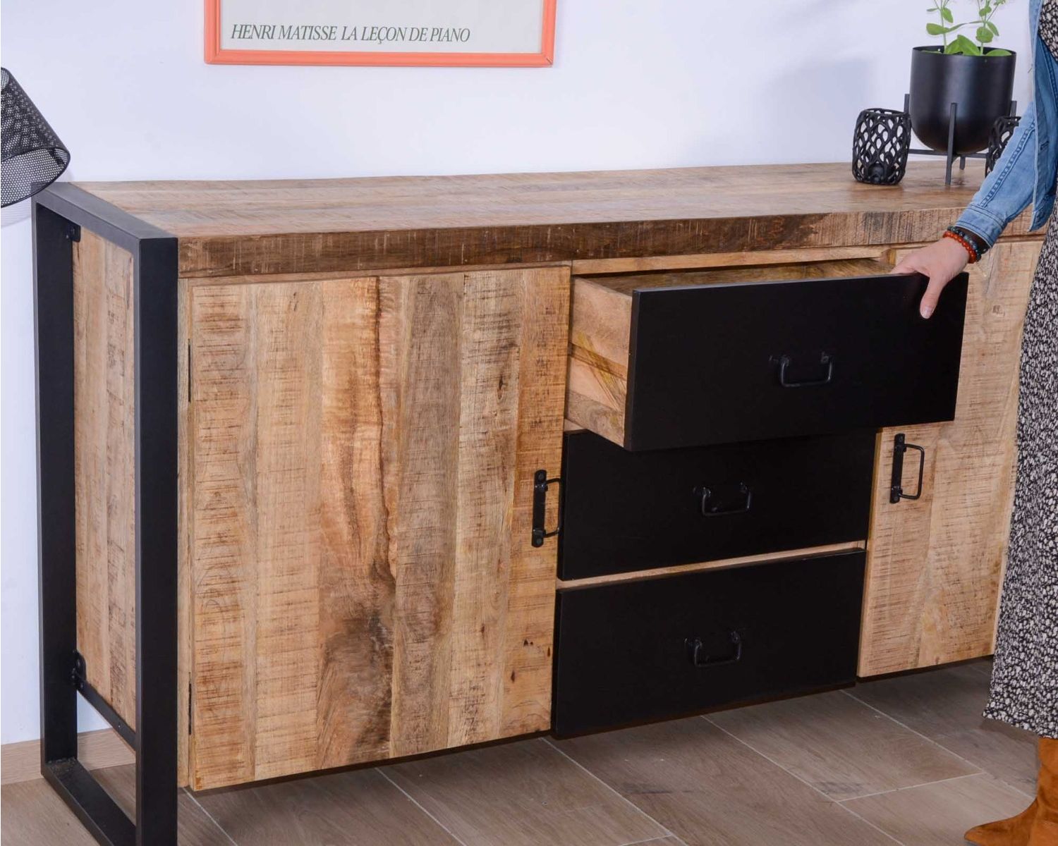 Aparador de comedor de estilo industrial «Andy»