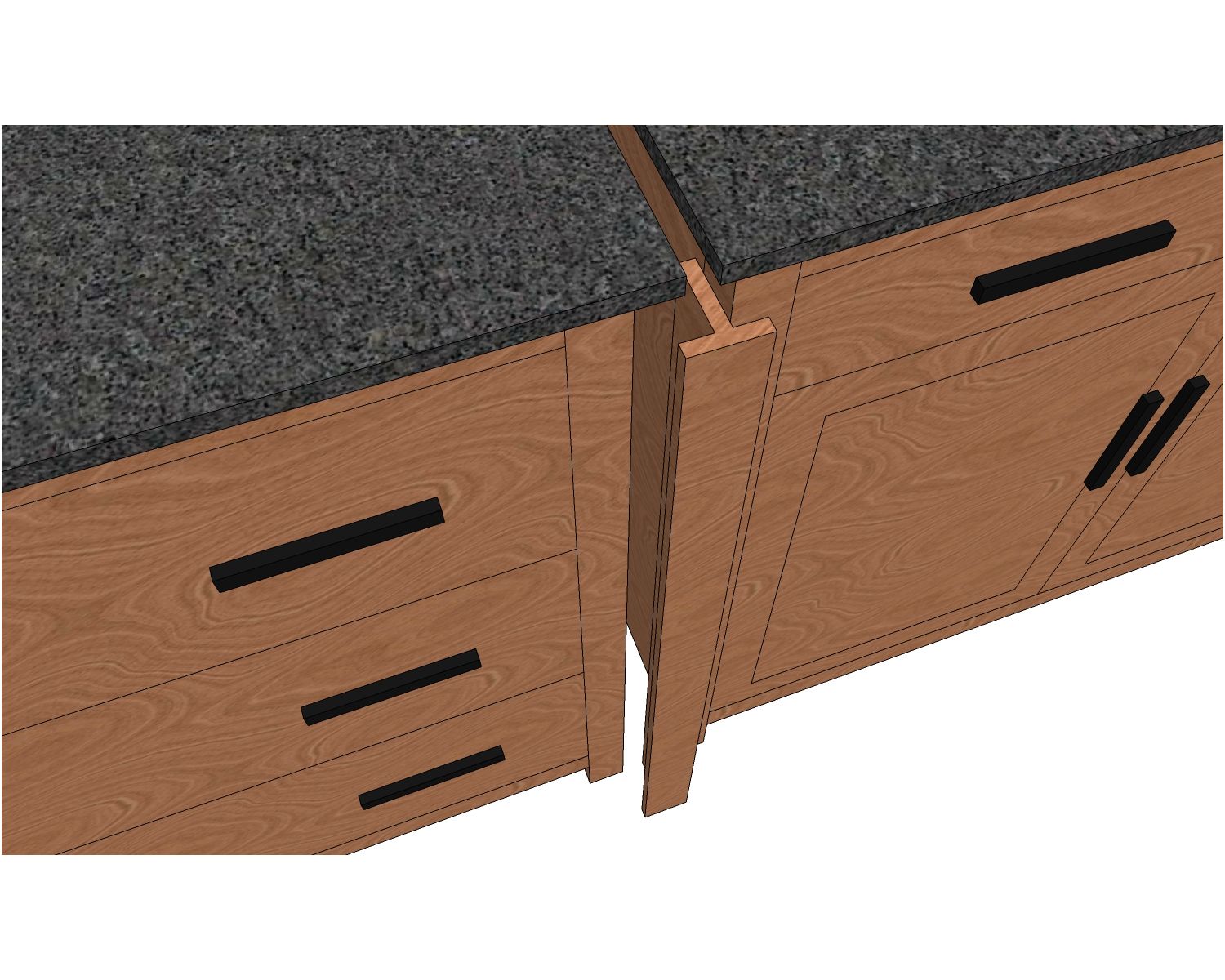 Moldura simple para muebles «Grand Chef»