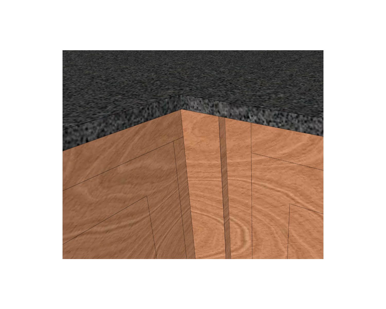 Moldura simple para muebles «Grand Chef»