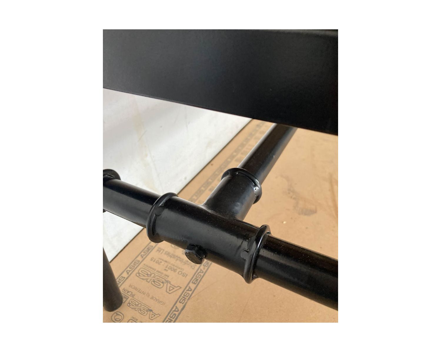 Banco industrial de madera maciza de acacia y metal «Garden»