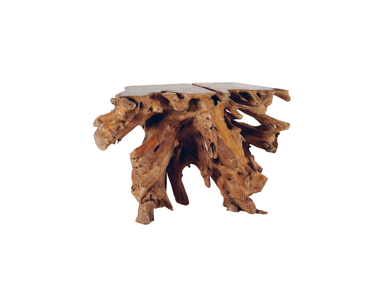 Mesa de entrada de teca «Roots»
