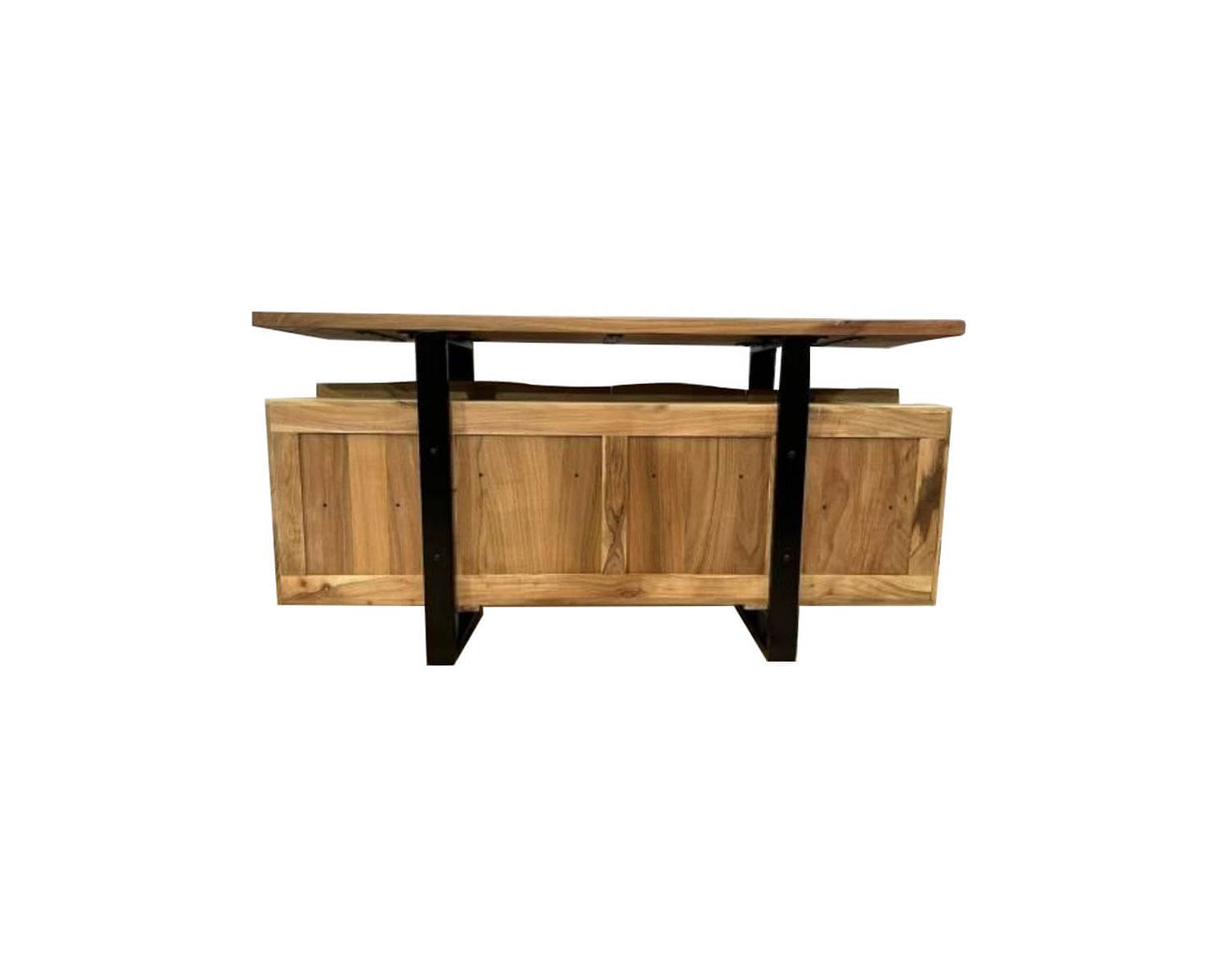Aparador con cajones de madera maciza natural «Zen Black»