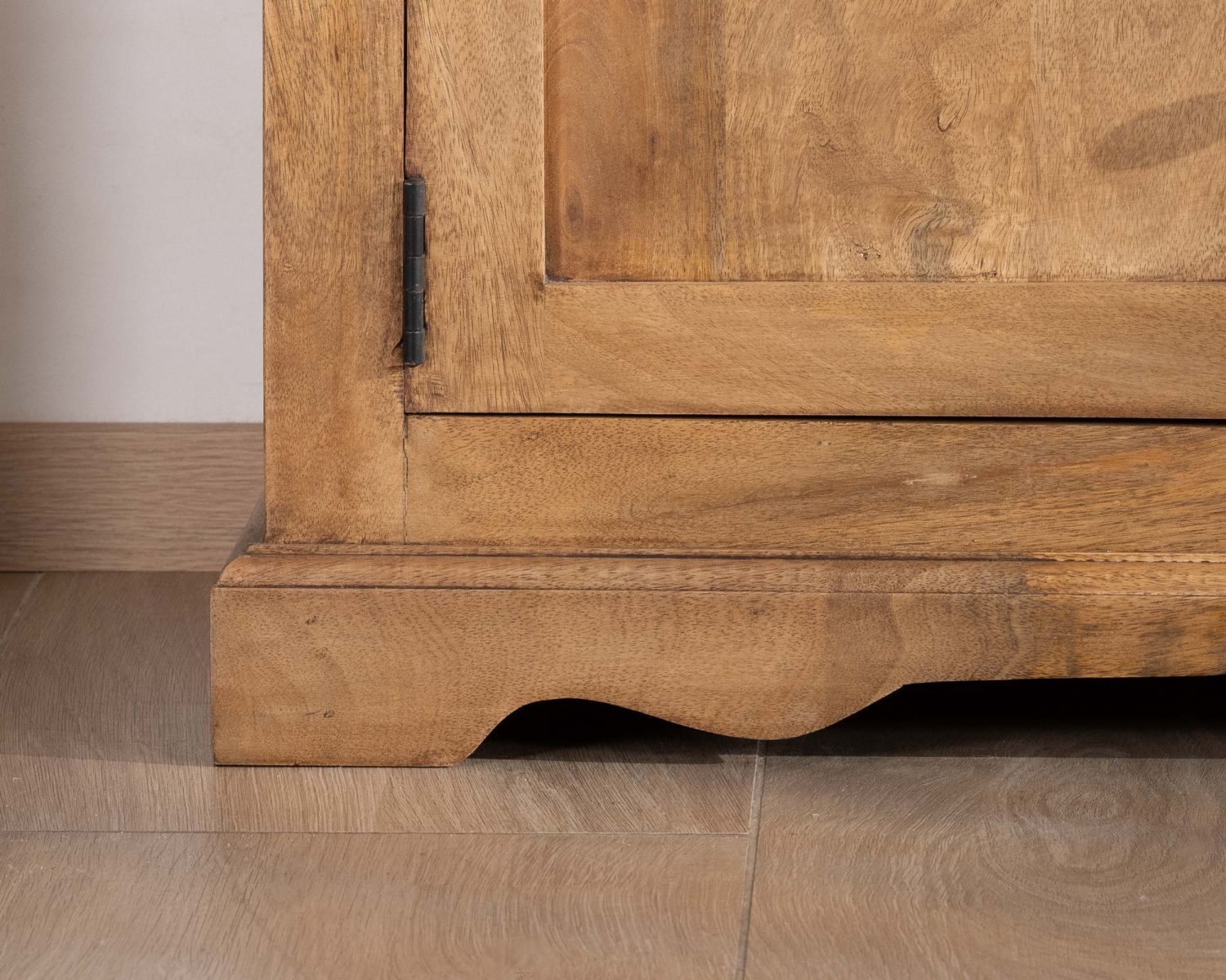 Mueble de televisión grande de 180 cm, estilo rústico chic, en madera de mango «Sarah»