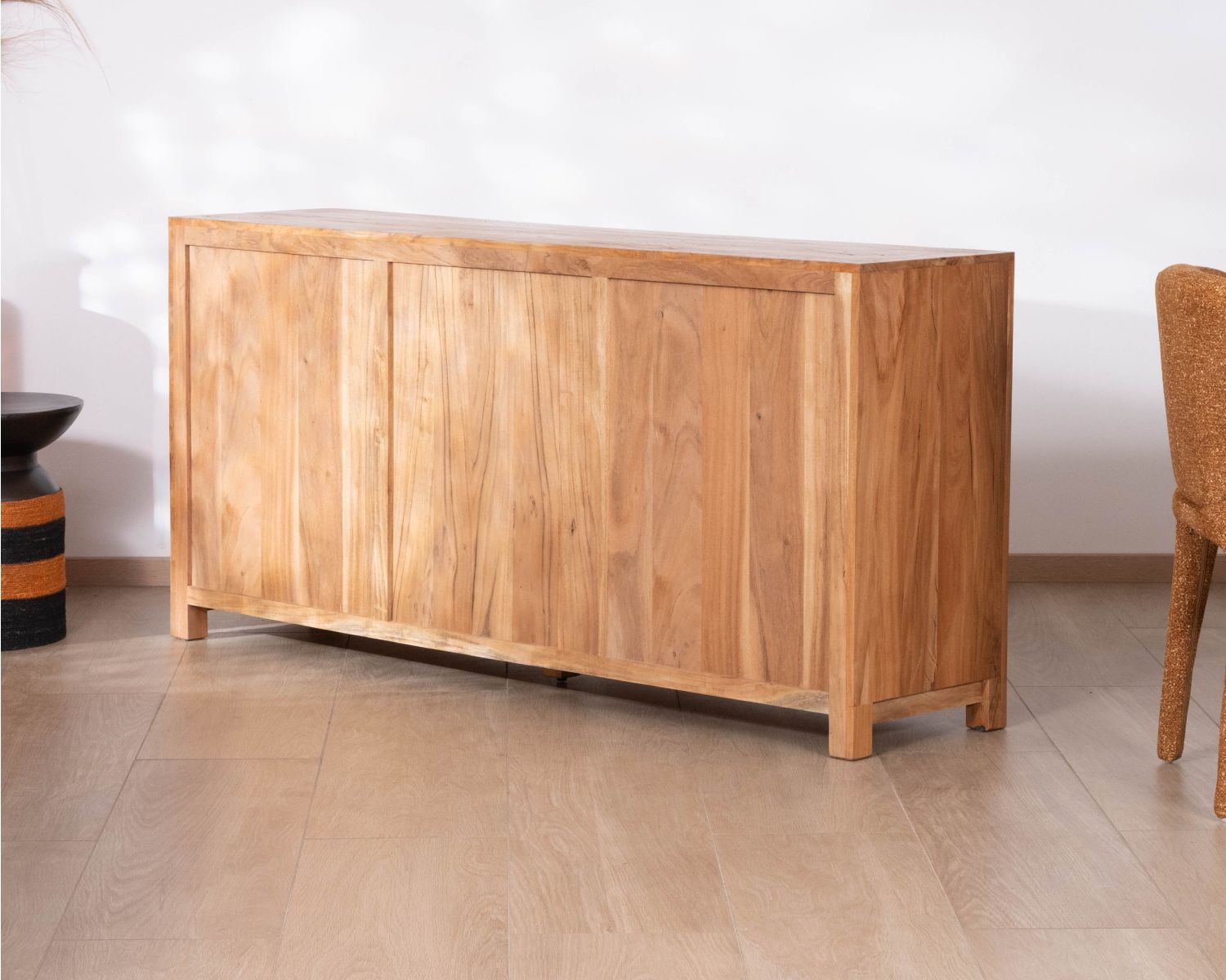 Aparador de estilo rústico de 170 cm, fabricado en madera reciclada «Mokal»