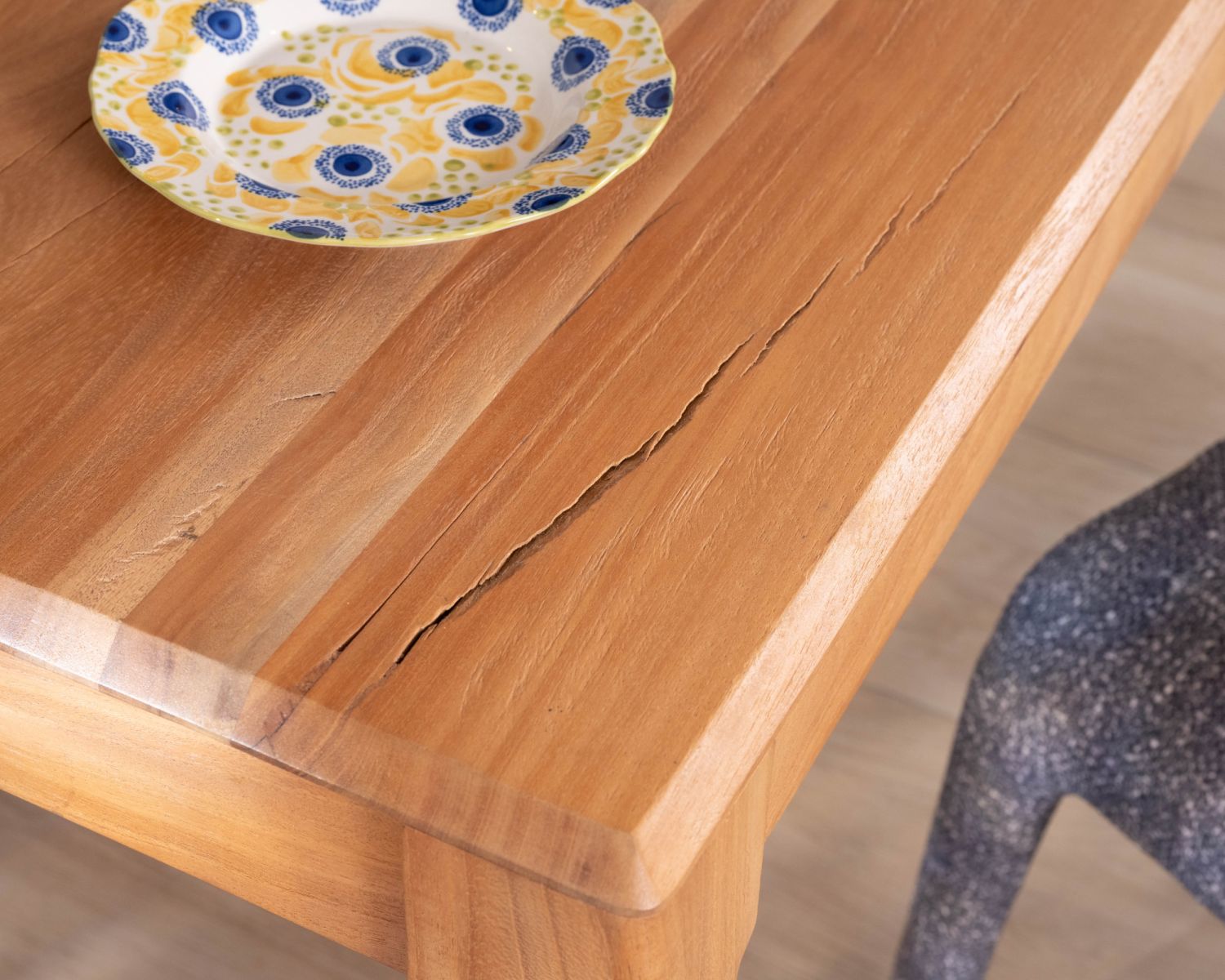 Mesa de comedor de madera reciclada con diseño minimalista, 180 cm, «Mokal»