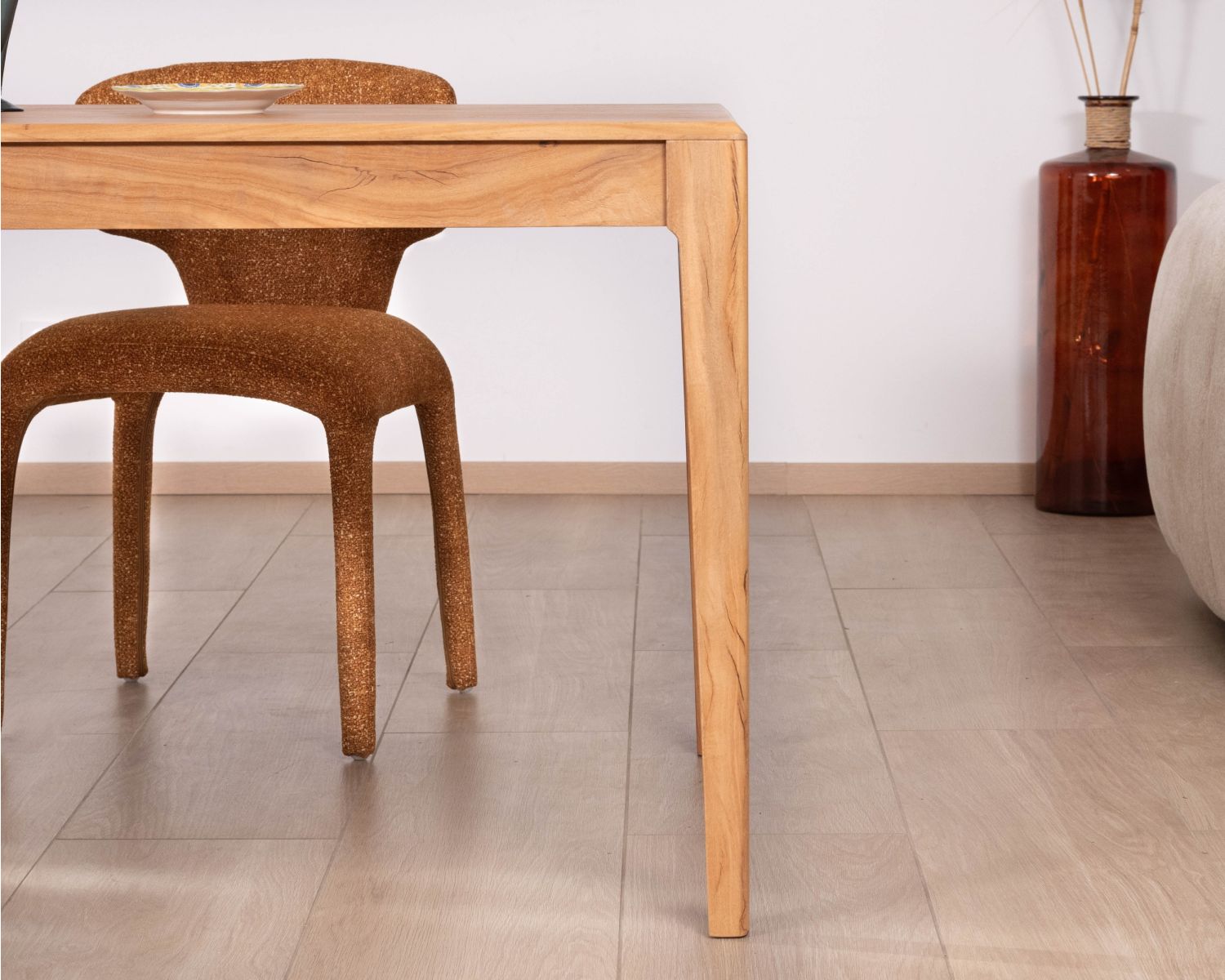 Mesa de comedor de madera reciclada con diseño minimalista, 180 cm, «Mokal»