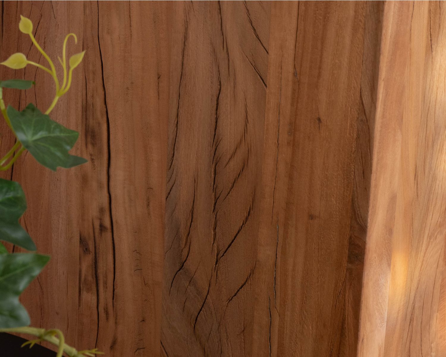 Mueble bajo lavabo doble de madera reciclada «Mokal», de 150 cm, con estilo rústico