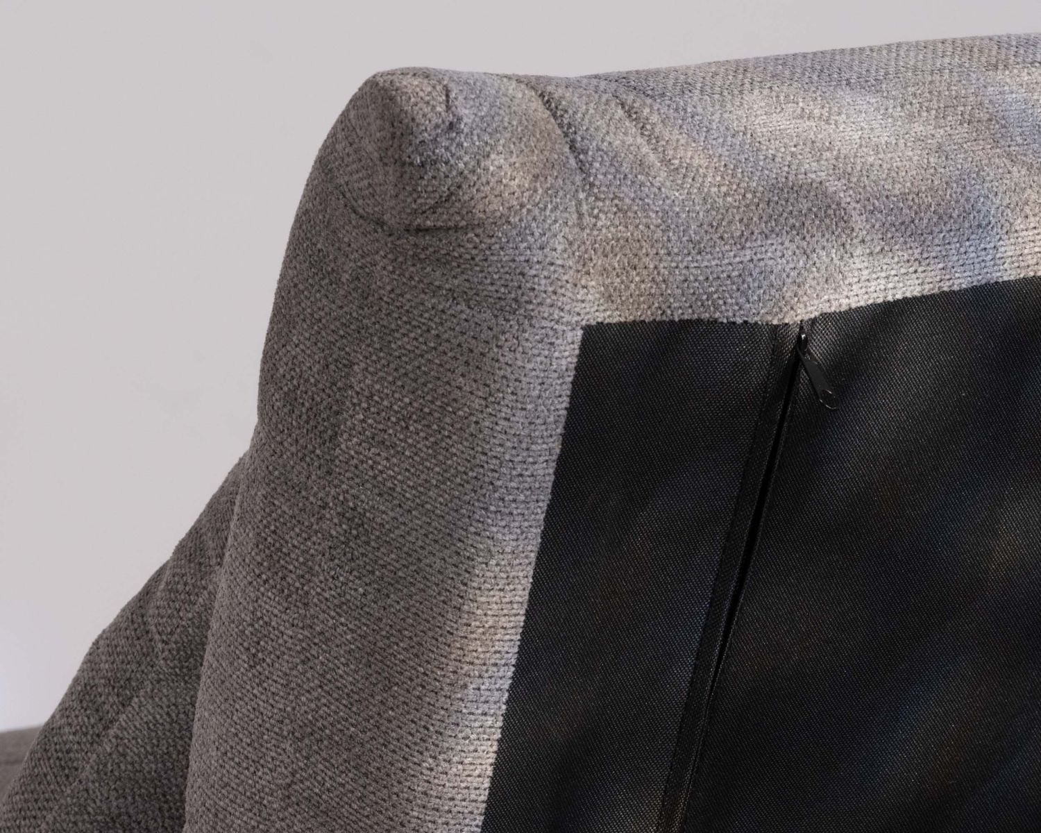 Sillón modular convertible en cama supletoria «Folda» de tela gris