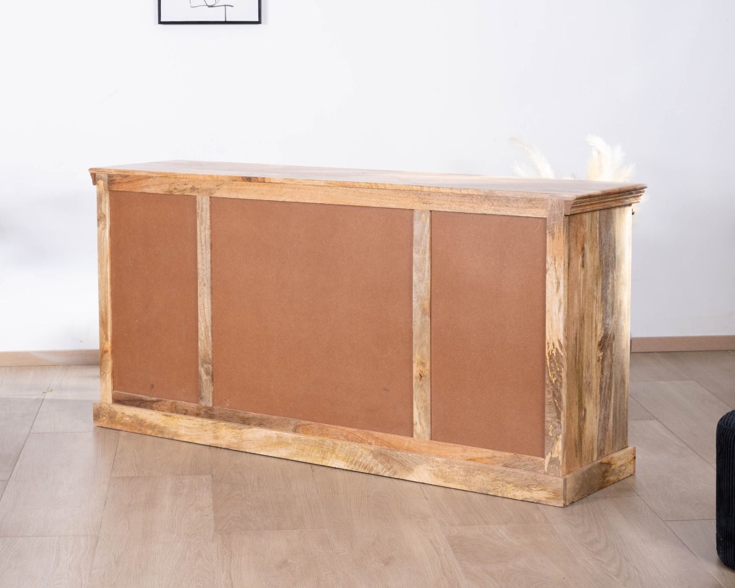 Aparador de estilo «factory» de madera maciza y metal «Haden»