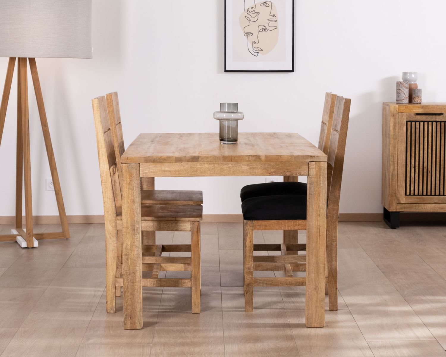 Mesa de comedor de madera de mango, 160 x 90 cm, «Manoha»