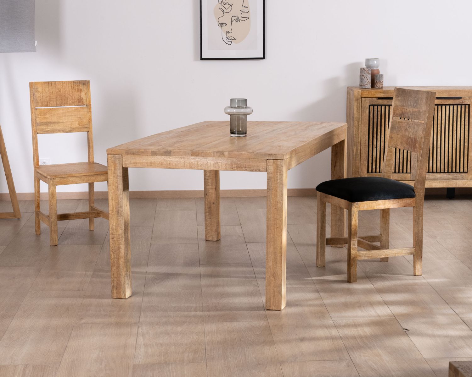 Mesa de comedor de madera de mango, 160 x 90 cm, «Manoha»