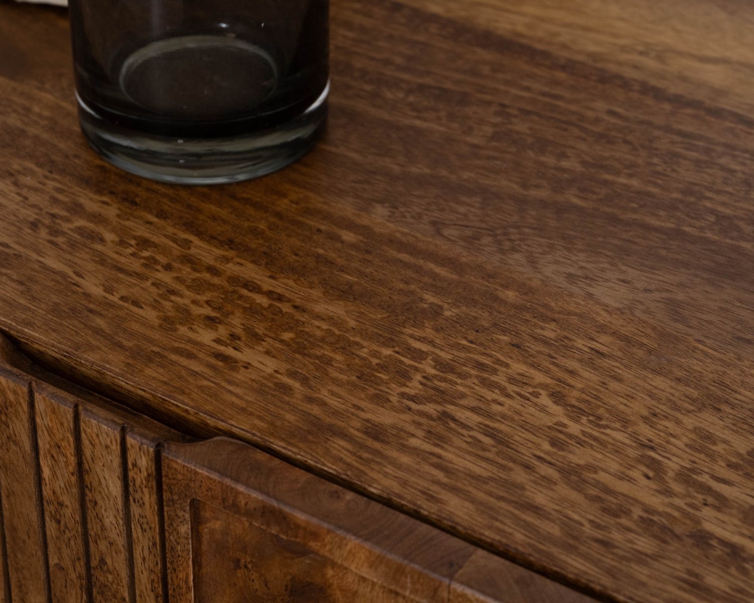 Aparador de 4 puertas de estilo «newtro» en madera de mango «Moky», 175 cm