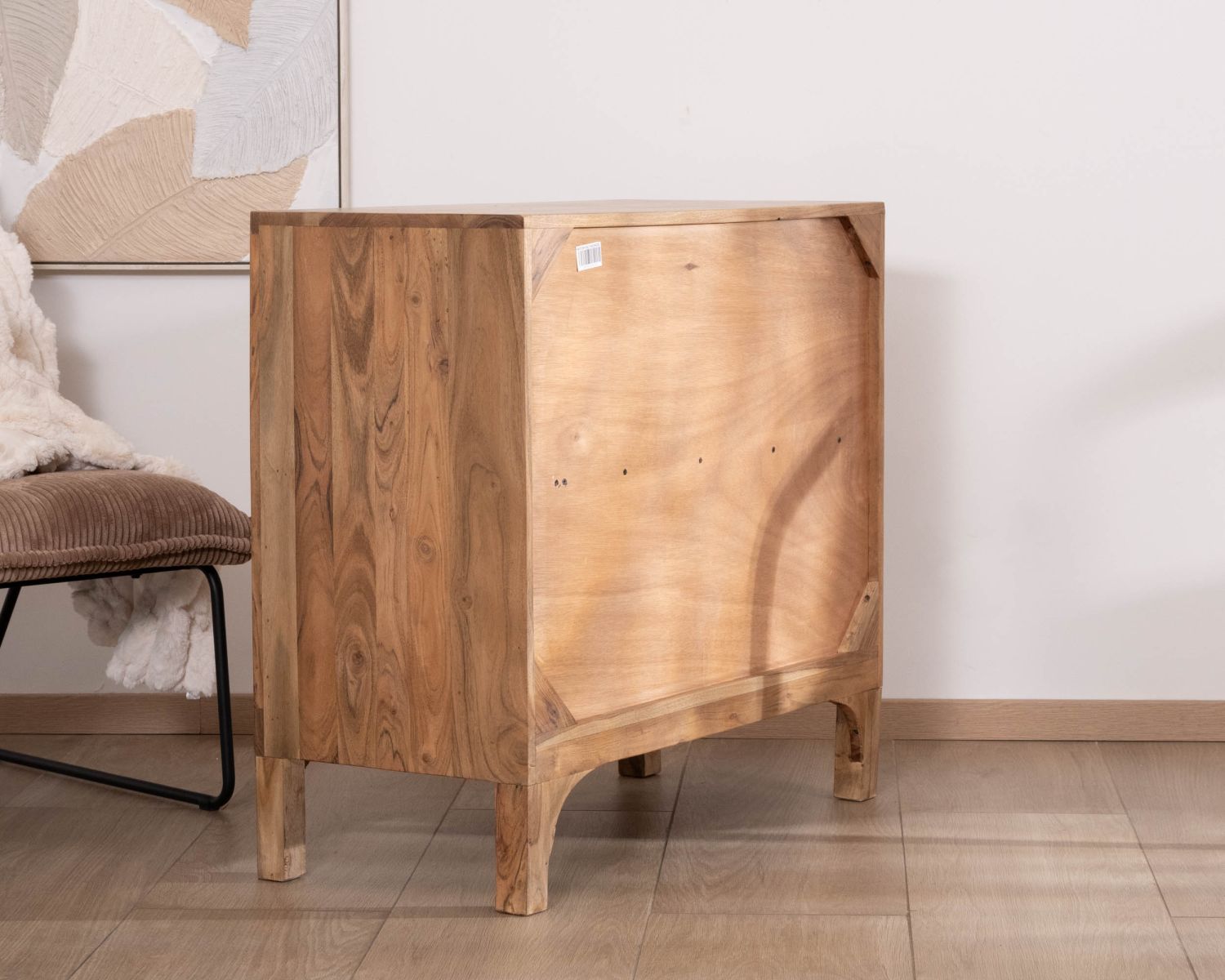 Mueble de almacenamiento pequeño de dos puertas de acacia «Melody»