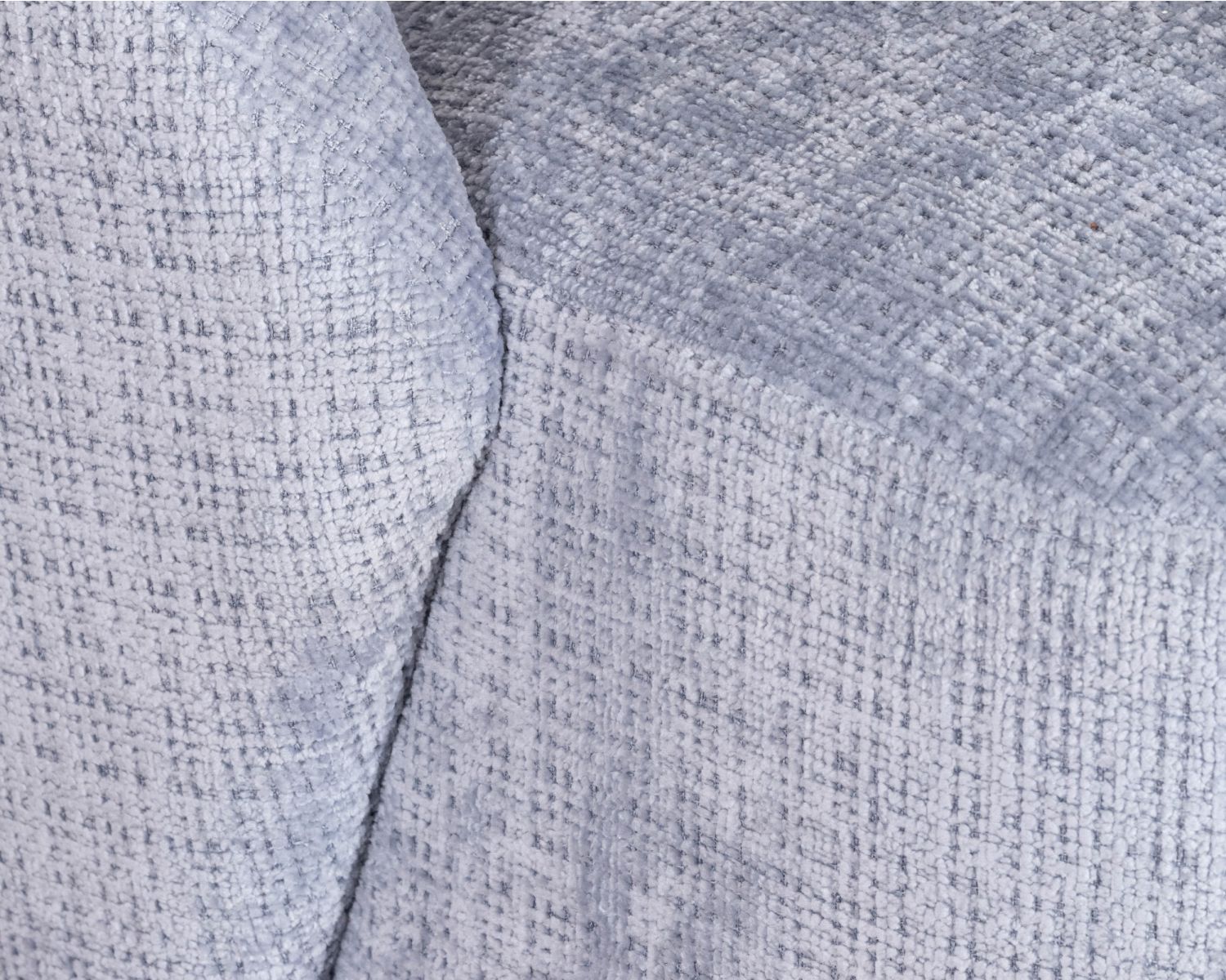 Sillón giratorio de diseño minimalista en tejido azul glaciar «Marylin»