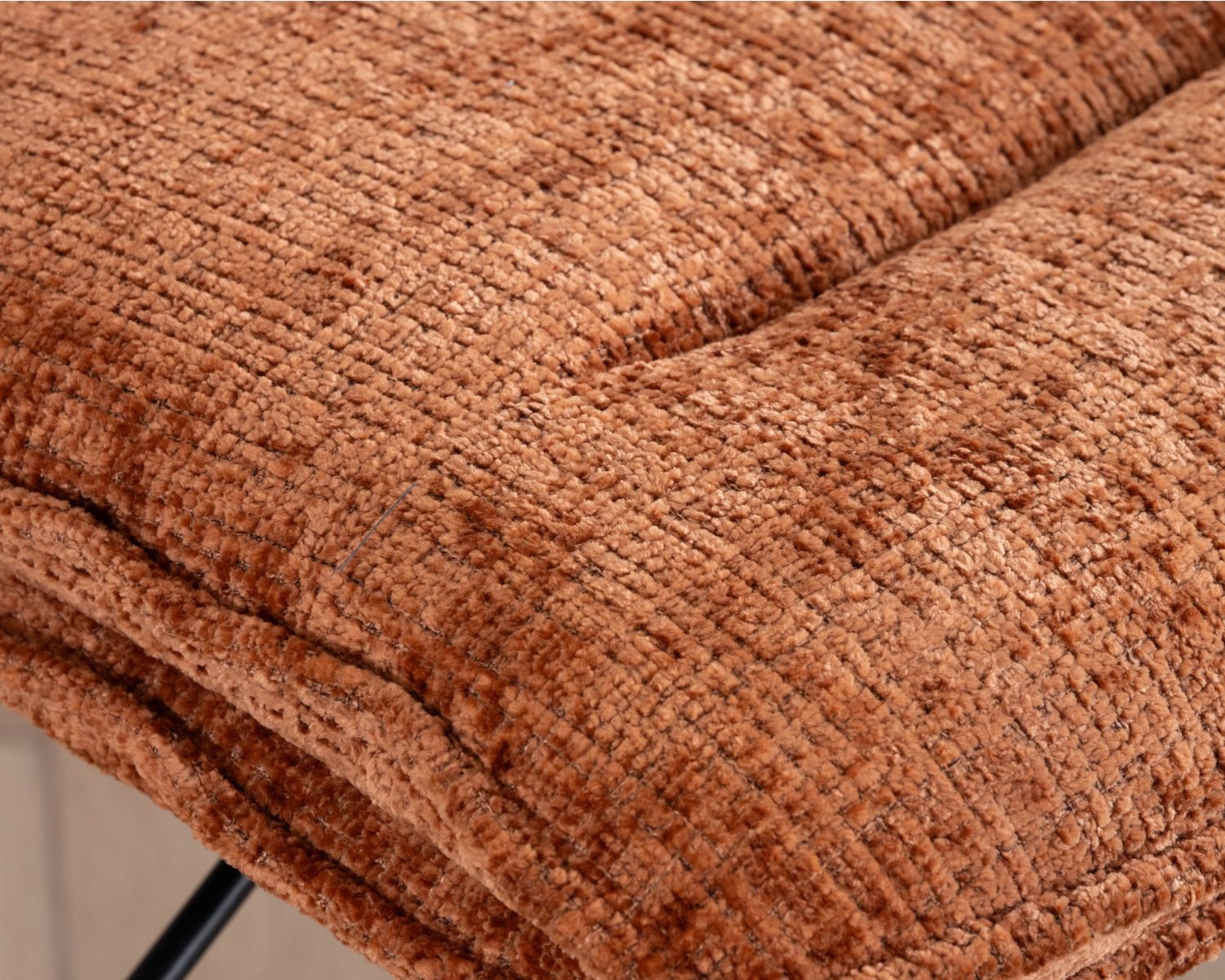 Lote de 2 sillas de bar acolchadas y regulables en altura «Topley», color terracota