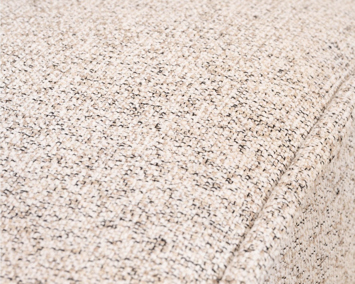 Tumbona de diseño para interior, de tela tejida en color blanco roto «Syltan»