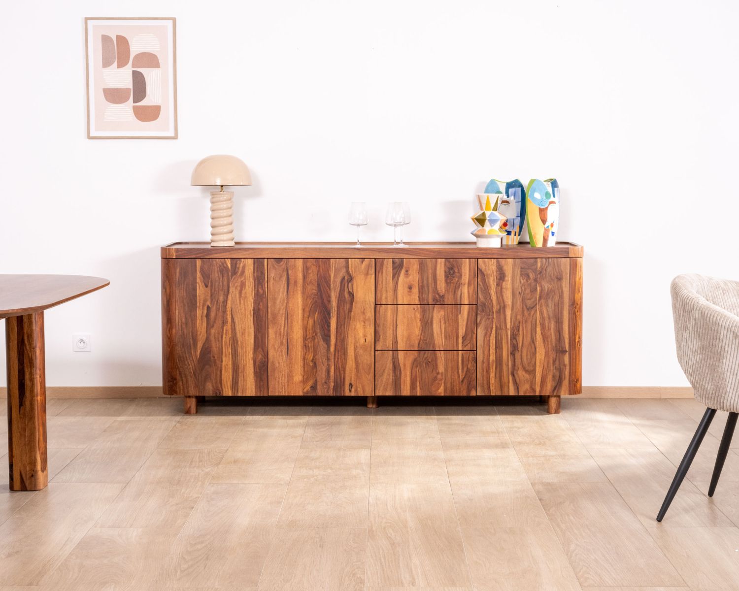 Aparador de madera de palisandro «Rosewood» de 200 cm