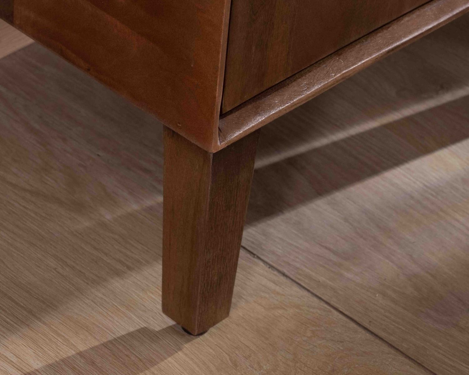 Estantería retro de madera maciza de mango oscuro, 60 cm, «Kaldo», estilo mid-century