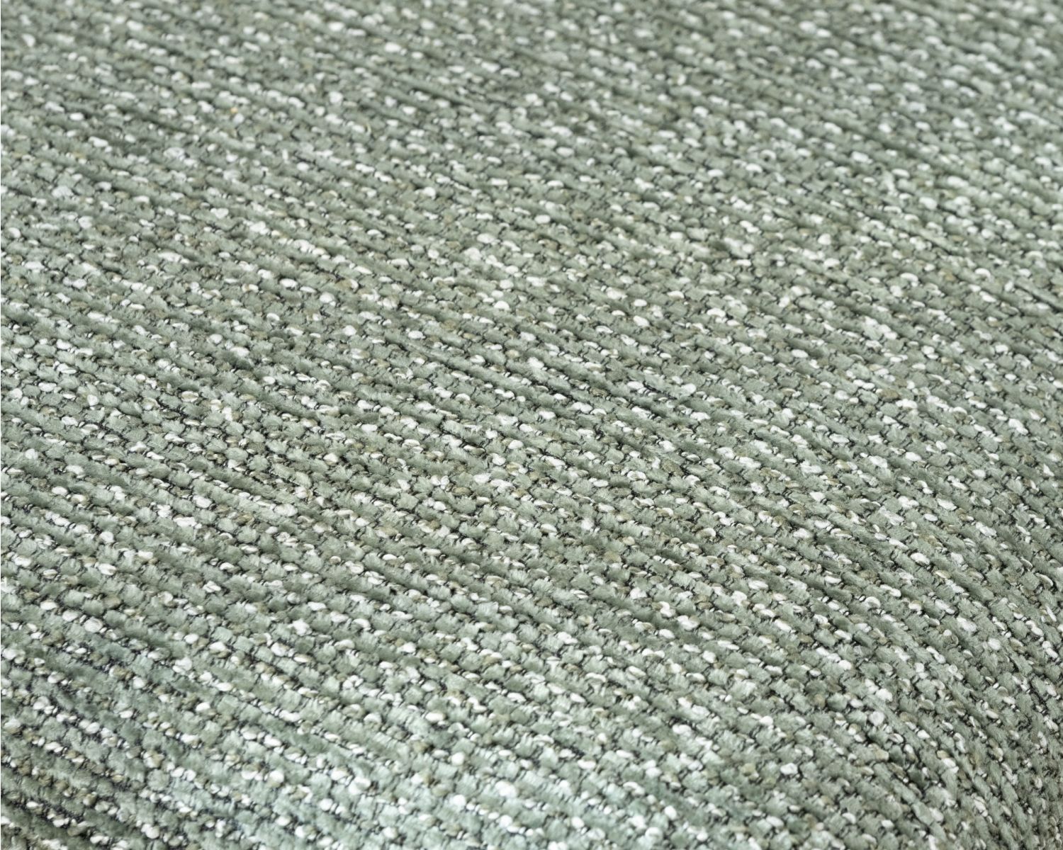 Lote de 4 sillas de comedor contemporáneas «Otto» con tapizado integral de tela verde salvia jaspeada