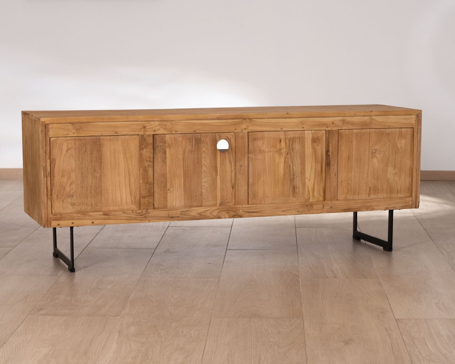 Mueble para la tele de teca reciclada «Bahia», estilo retro