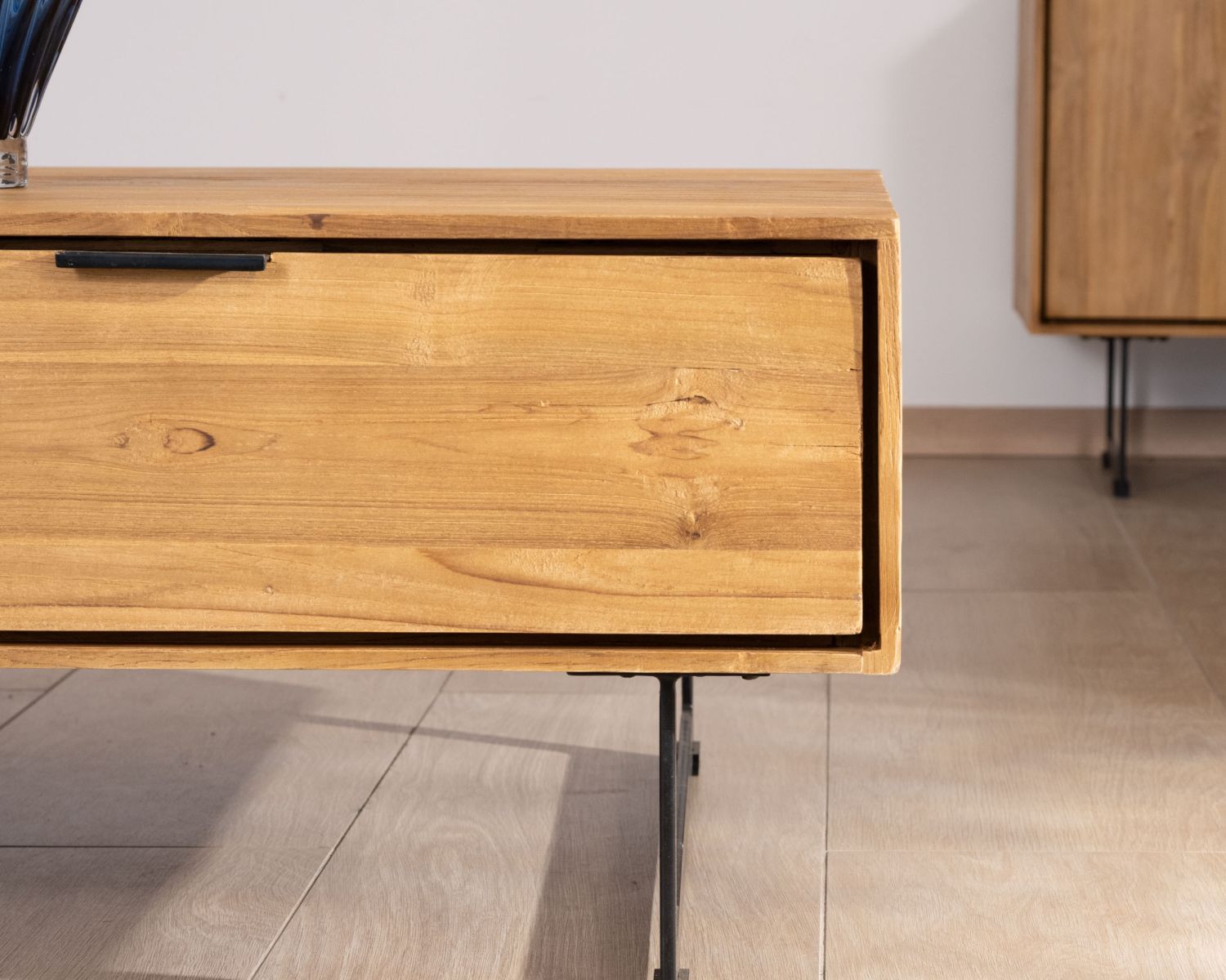 Mesa de salón con espacio de almacenamiento «Bahia» de teca natural