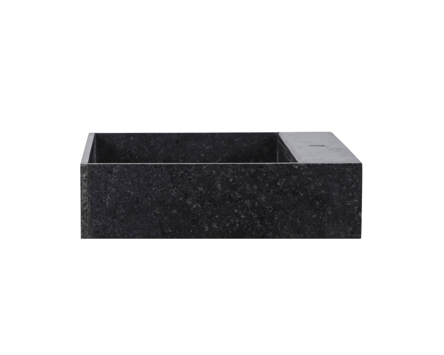 Fregadero de granito negro de una cubeta para encastrar «Grand Chef / Atelier»