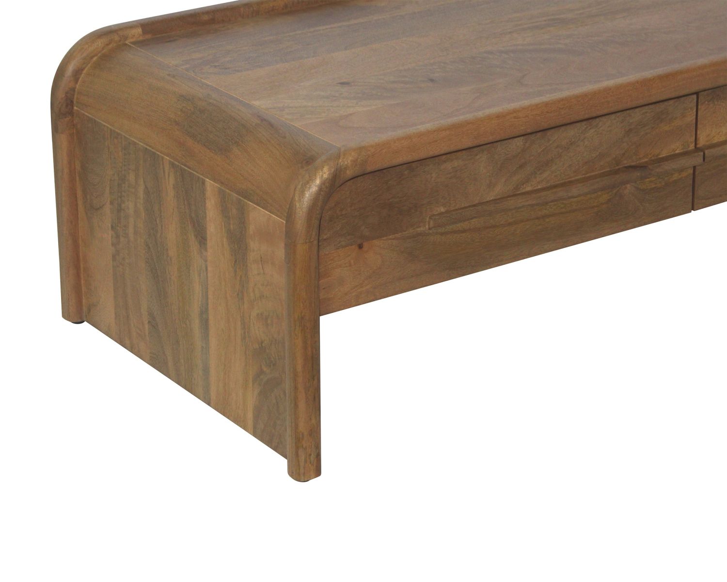 Table basse esprit néo-vintage en manguier teinte noyer "Spelano"