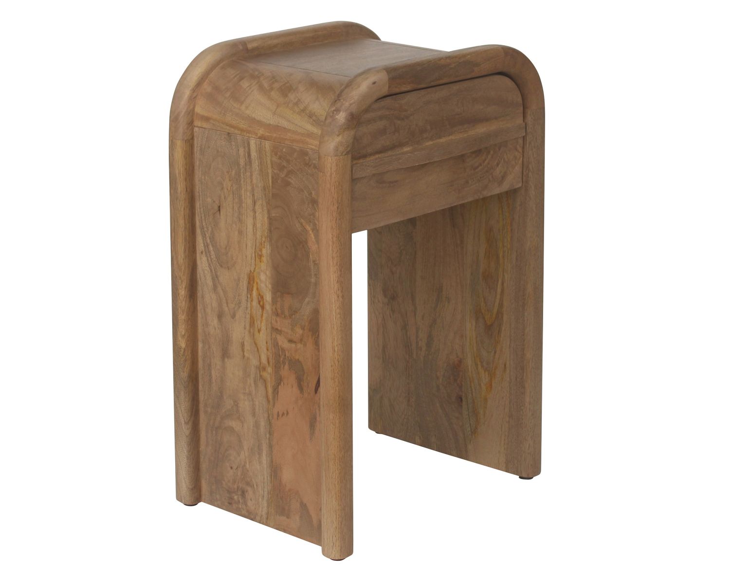 Table de chevet en manguier esprit néo-rétro "Spelano"