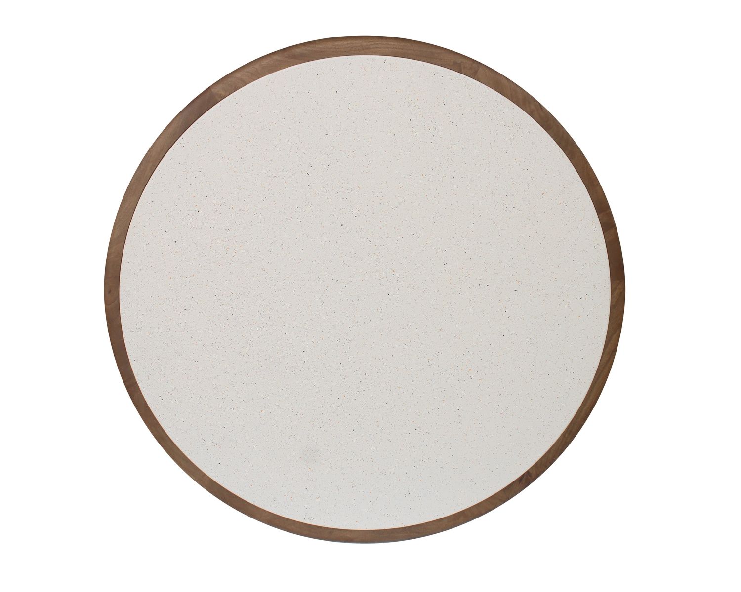 Table de salon ronde avec plateau terrazzo esprit rétro "Netty"