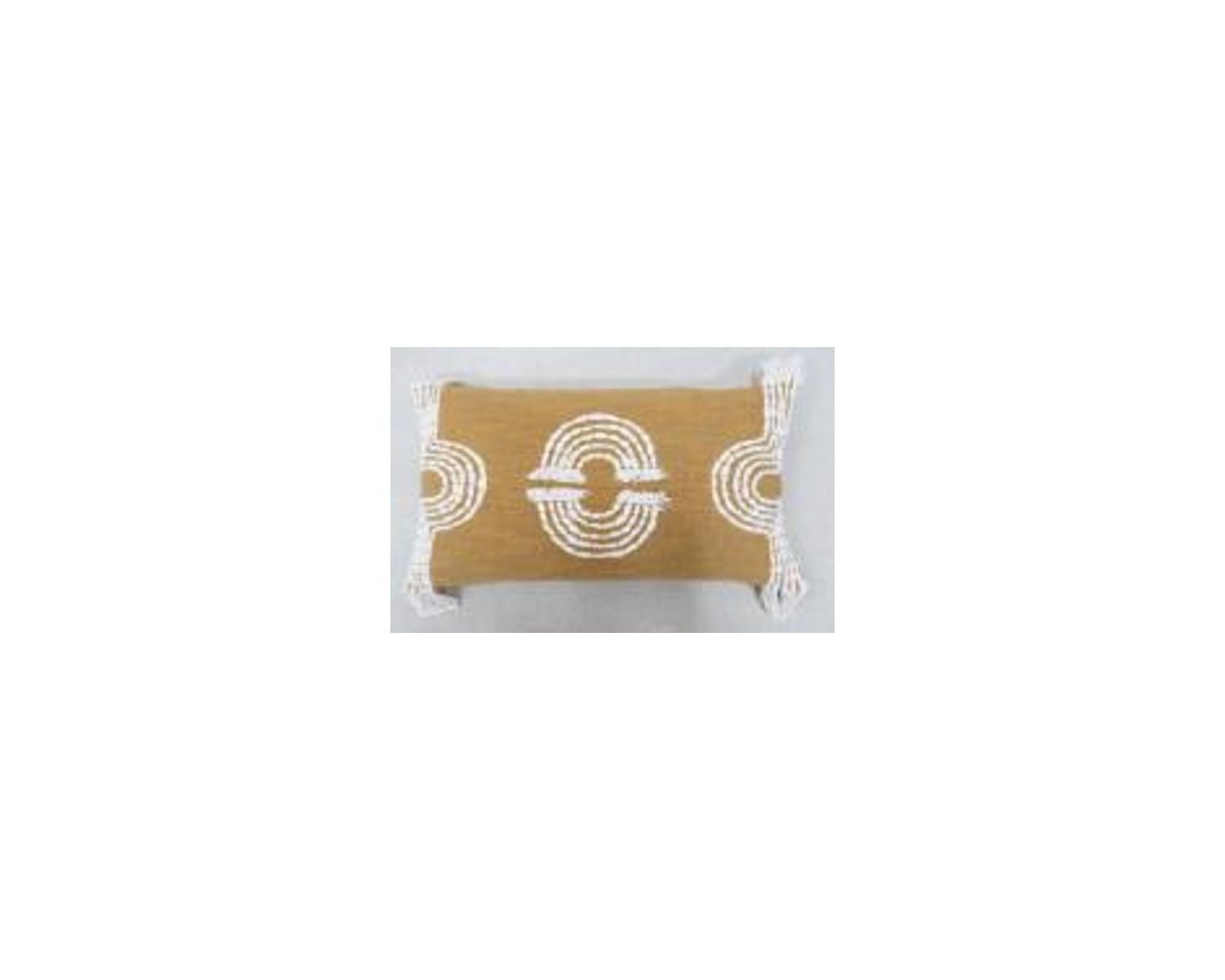 Cojín rectangular «Ethnic», 30 x 50 cm, en tonos naturales, de algodón
