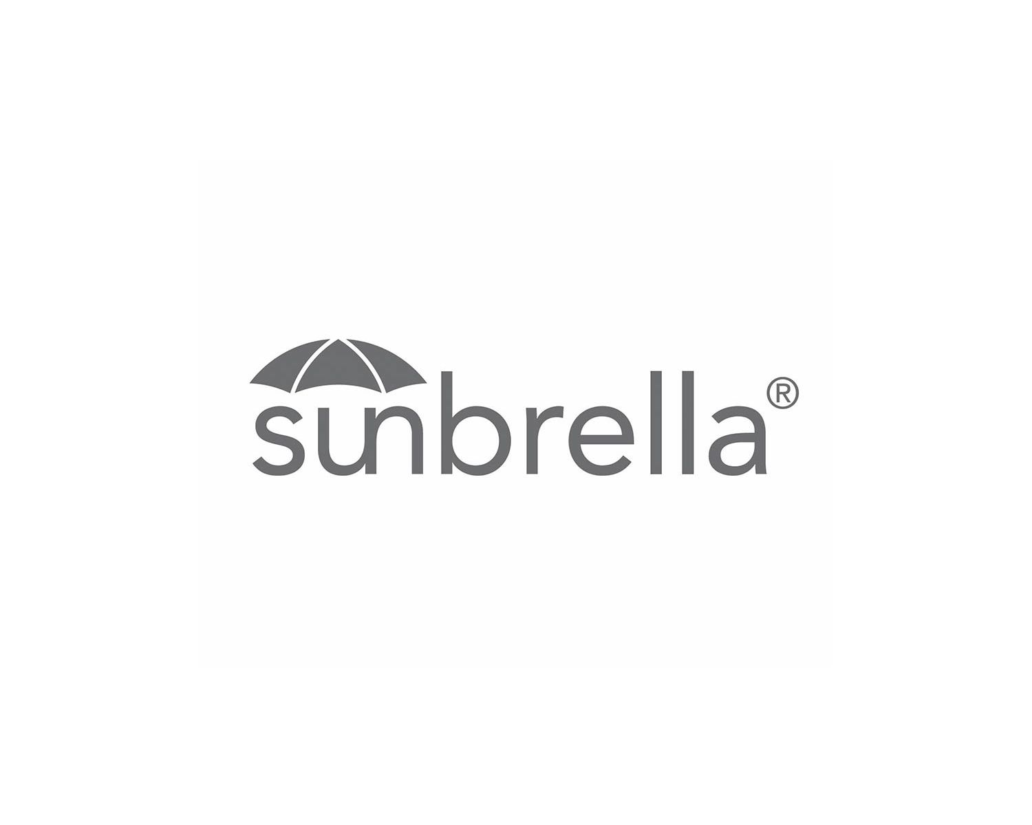 Tumbona doble con tejido Sunbrella gris claro y estructura de aluminio negro «Nusa Pedina»