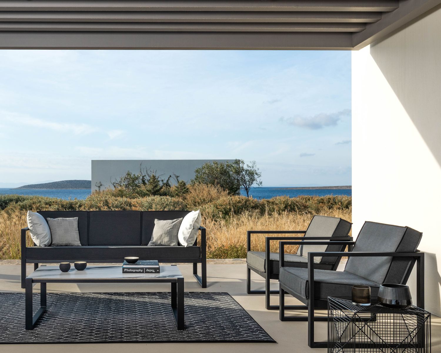 Conjunto de jardín de 3 piezas: 1 sofá y 2 sillones «Bantayan Island»