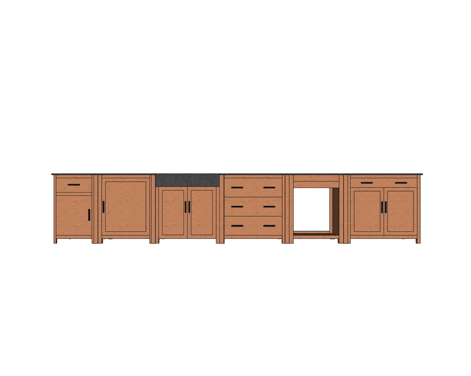 Mueble de cocina esquinero reversible «Grand Chef»