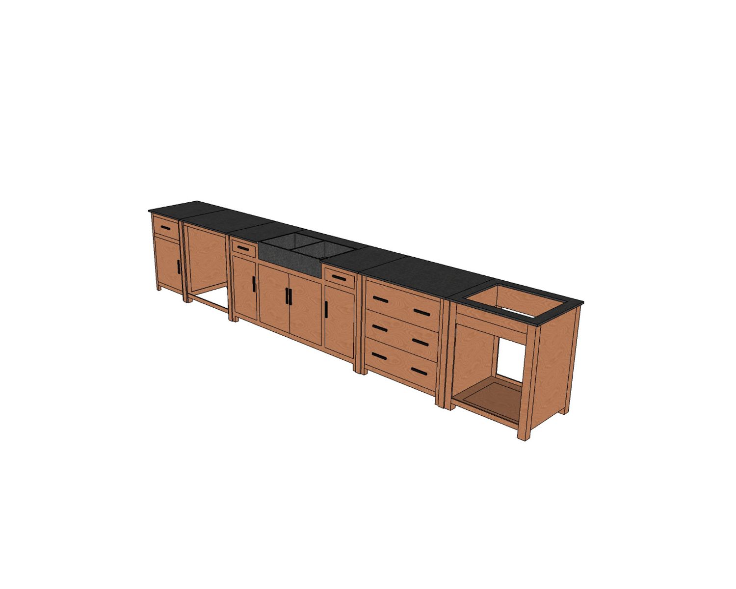 Mueble bajo de cocina para lavavajillas «Grand Chef», para montar