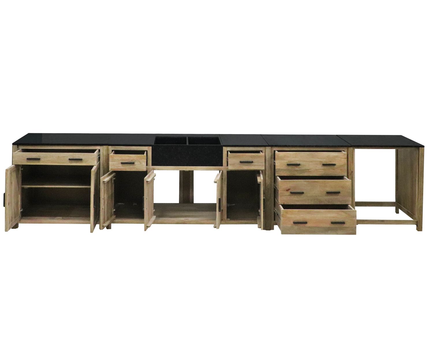 Mueble de cocina con 3 cajones para ollas «Grand Chef»