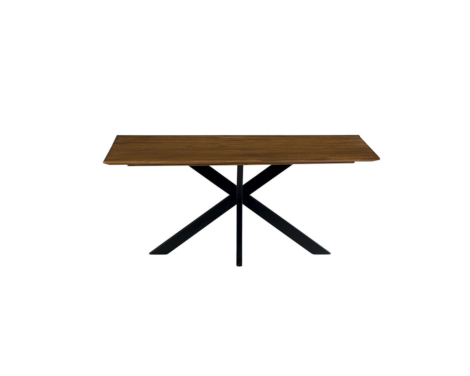 Mesa de comedor grande de madera reciclada y metal, 220 cm, «Copley»