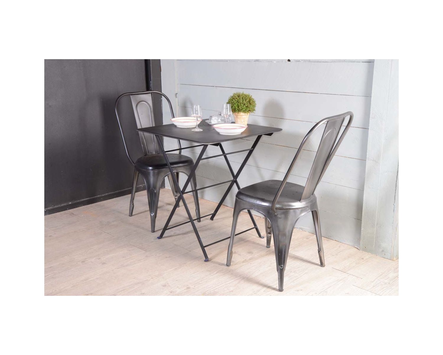 Mesa de comedor cuadrada plegable