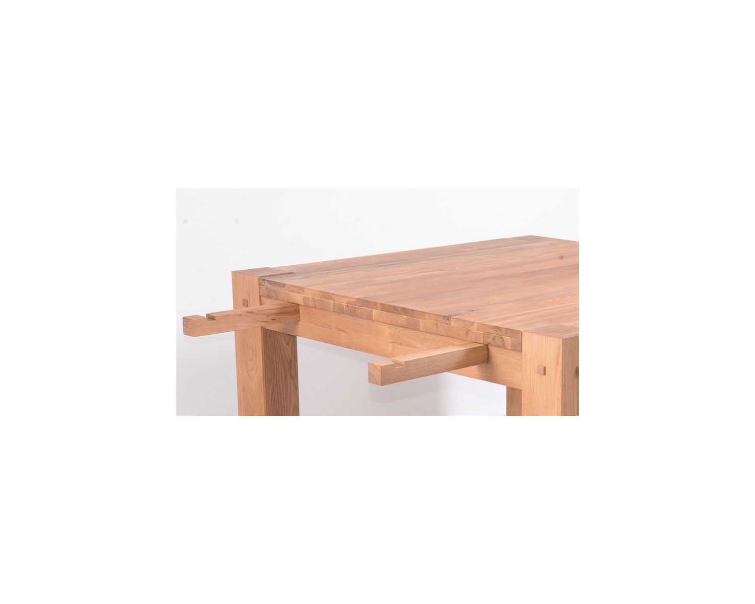 Mesa de comedor cuadrada de roble macizo aceitado «Lodge Casita», 120 x 120 cm