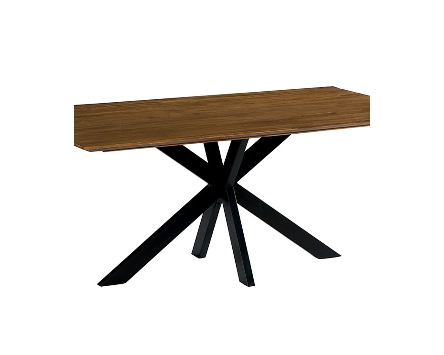 Mesa de comedor grande de madera reciclada y metal, 220 cm, «Copley»