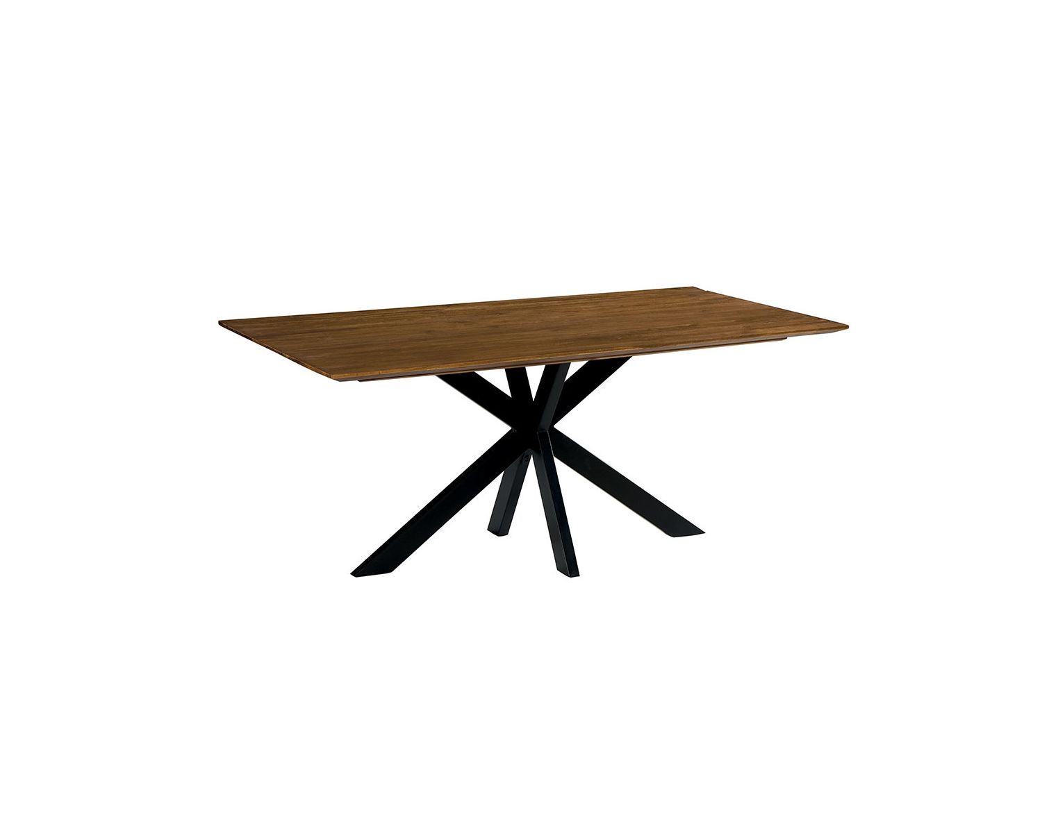 Mesa de comedor con patas Mikado y tablero de teca de 180 cm «Copley»