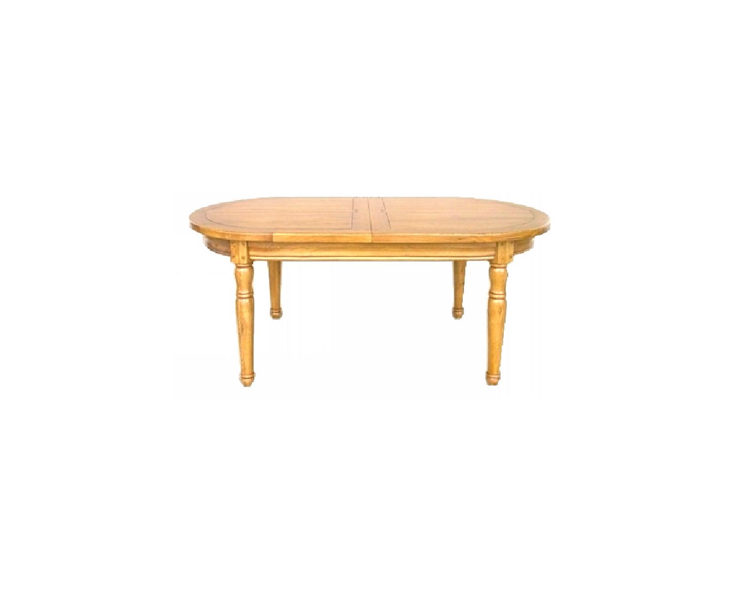 Mesa ovalada de 180 cm de roble macizo «Antique»