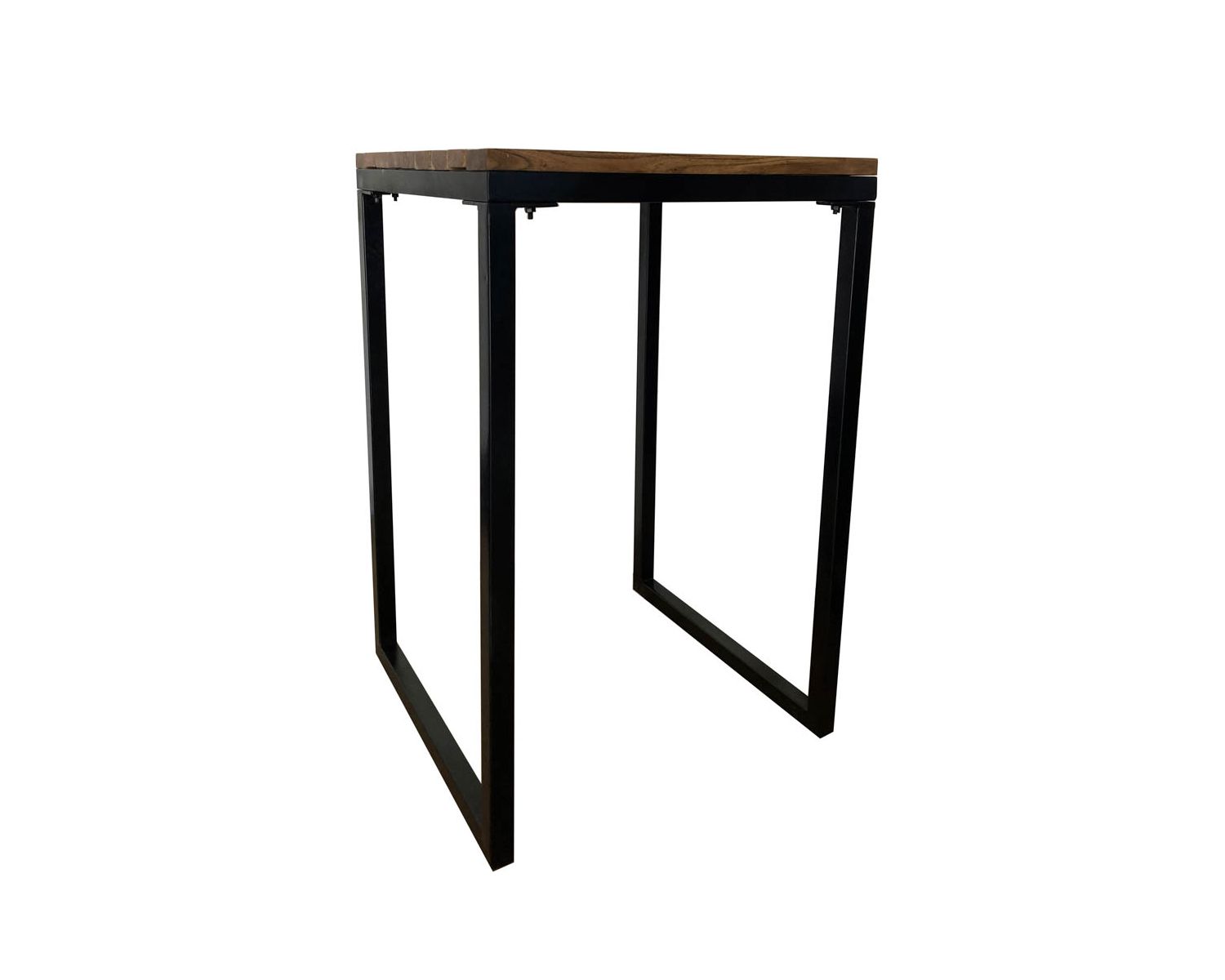Mesa alta cuadrada de madera exótica de 70 x 70 cm «Garden»