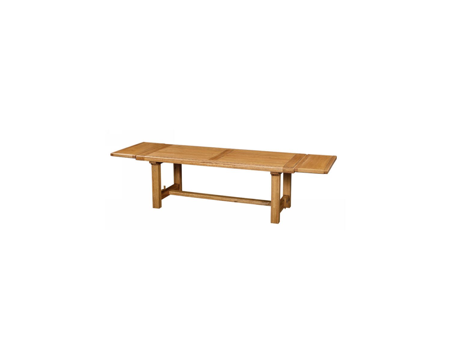 Mesa rústica de roble macizo «Antique» de 220 cm