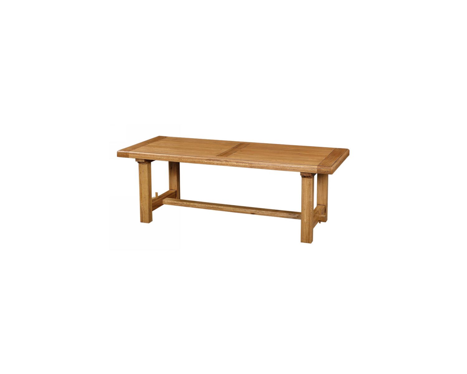 Mesa rústica de roble macizo «Antique» de 220 cm