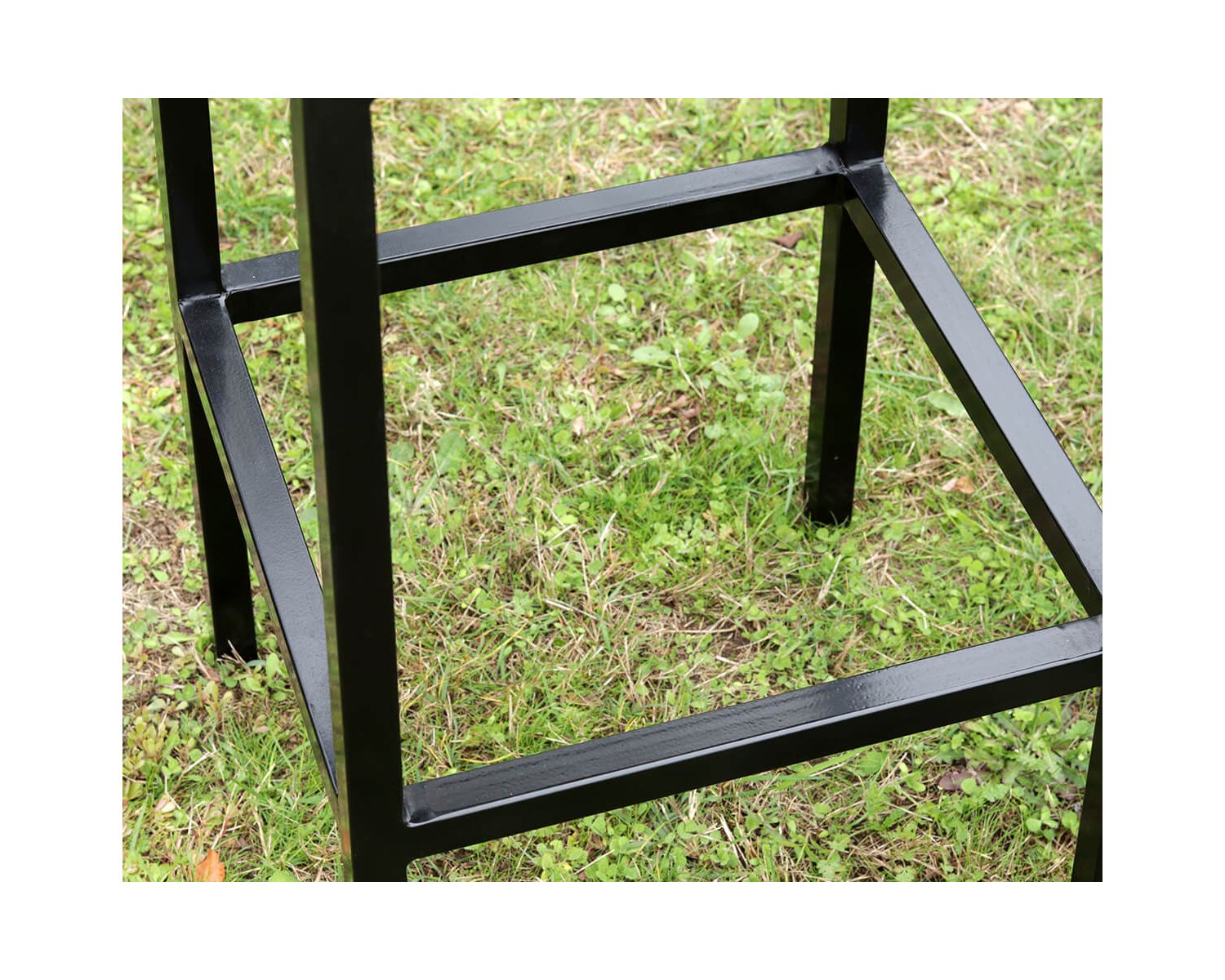 Taburete de bar de metal y madera exótica «Garden»